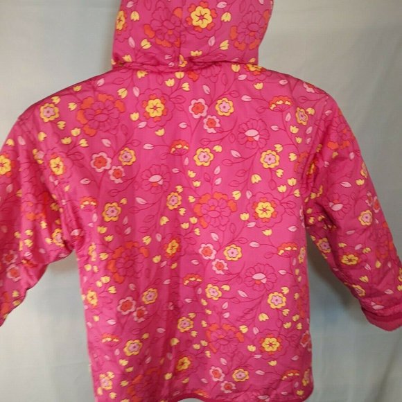 NEW XL GIRLS GYMBOREE PINK FLORAL WINTER JACKET - Picture 5 of 11